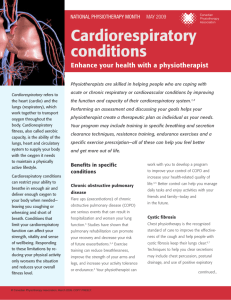 Cardiorespiratory conditions