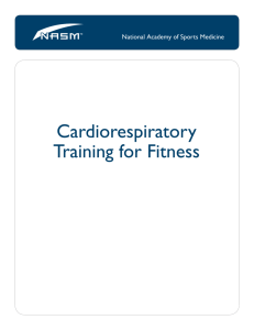 Cardiorespiratory Training for Fitness – NASM