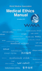 Medical Ethics Manual - World Medical Association