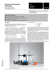 General and Inorganic Chemistry