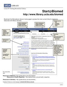 Start@Biomed - UCLA Library Blogs