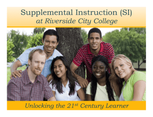 Supplemental Instruction (SI)