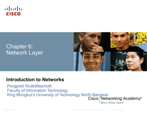 Chapter 6: Network Layer