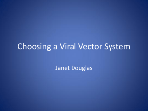 Choosing a Viral Vector System