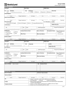 Real Estate Investment Form