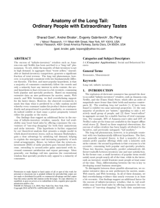 Anatomy of the Long Tail: Ordinary People with