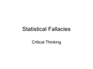 Statistical Fallacies