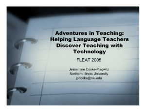 Adventures in Teaching: Helping Language Teachers Discover