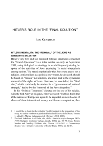 hitler s role in the final solution