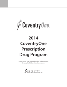 2014 CoventryOne Prescription Drug Program