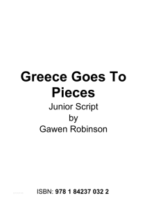 Greece Goes To Pieces Script