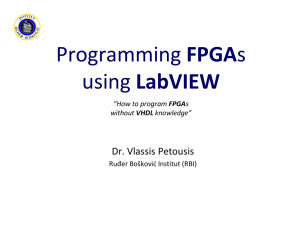 Programming FPGAs using LabVIEW
