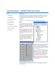 LabVIEW FPGA and Control - ECpE Senior Design
