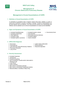 COPD - Acute Exacerbation Management