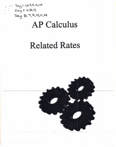 AP Calculus Related Rates