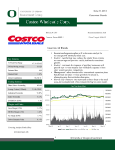 Costco Wholesale Corp. - University of Oregon Investment Group