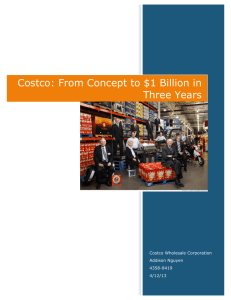 Costco: From Concept to $1 Billion in Three Years