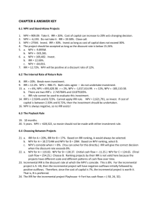 CHAPTER 6 ANSWER KEY