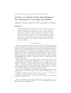 A Primer on Logistic Growth and Substitution: The Mathematics of