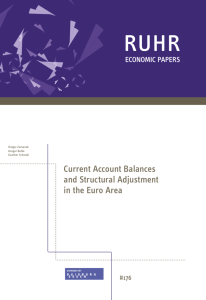 Current Account Balances and Structural Adjustment in the Euro Area