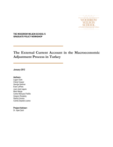 The External Current Account in the Macroeconomic Adjustment