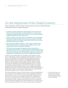 On the Adjustment of the Global Economy