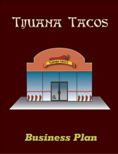 Tijuana Tacos Business Plan