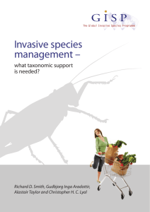 Invasive species management - IUCN Invasive Species Specialist