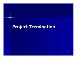 Project Termination