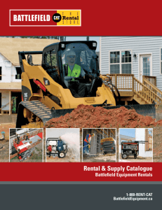 Battlefield Equipment Rental & Supply Catalogue