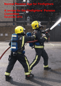 Normal Pension Age for Firefighters A review for the Firefighters