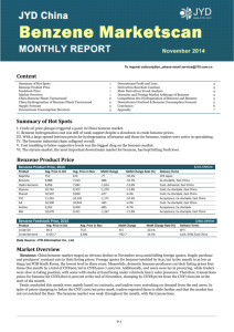 Benzene China Monthly Report Sample 2014