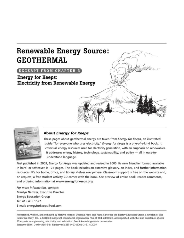 geothermal energy geography essay