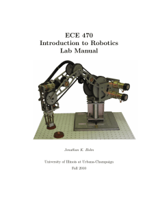ECE 470 Introduction to Robotics Lab Manual