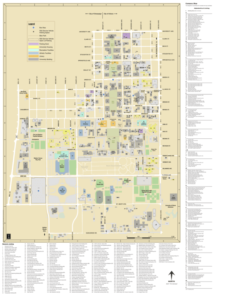 Main Campus Map - University of Illinois Facilities and Services