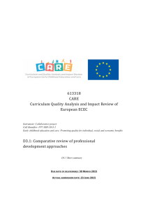 full report - CARE - European Early Childhood Education