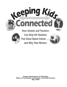 Keeping Kids Connected - Oregon Department of Education