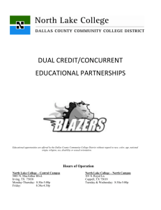 dual credit/concurrent educational partnerships