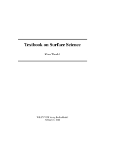 Textbook on Surface Science