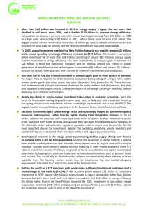 world energy investment outlook 2014 factsheet overview