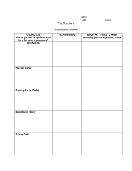 character analysis chart the_outsiders