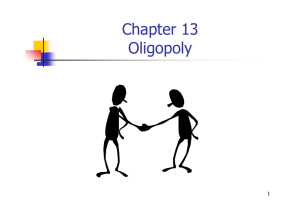 Chapter 13 Oligopoly