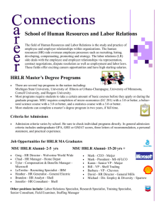 School of Human Resources and Labor Relations