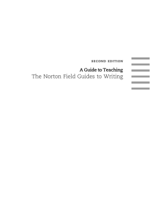 The Norton Field Guides to Writing