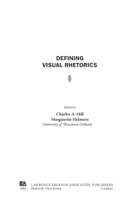 Defining Visual Rhetorics - English 101 - Professor Field