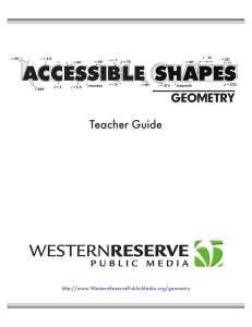 Geometry teacher guide. - Western Reserve Public Media