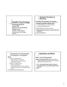 Health Psychology - University of Windsor