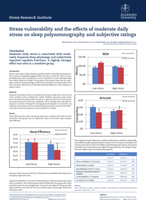 Stress vulnerability and the effects of moderate daily stress on sleep
