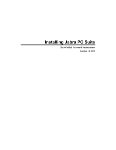 Installing Jabra PC Suite