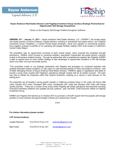 Press Release - Kayne Anderson Capital Advisors, LP